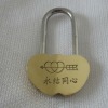 AJF 40MM Brass Lock of One Heart-Love lock