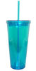 BPA-Free 16 Ounces double wall Acrylic Tumbler with Straw