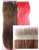 100% vigin remy PU skin hair weft