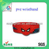 Cool fashion wholesale pvc rubber spiderman wristband