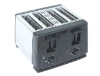 BH-021B Stainless Steel Wall 4 Slice Toaster