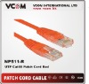 utp cat5e patch cord cable red color