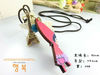 iron tower Charm pendant braided leather necklace PG238