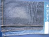 Cotton polyester spandex 11.7oz blue with black slub denim fabric