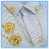 Decorative Garment Accessories Shirt Collar Pin with Metal Chain