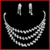 manufacture hot selling wedding bridal diamond jewelry set