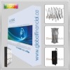 10 ft velcro fabric trade show pop up stand, straight with endcap