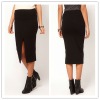 Pencil Skirt with Split Front,2012 fashion skirt