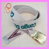 School student 3.5cm wide kids western belt with steel buckle