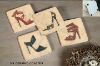 S/4 heat resistant mat, beautiful cork placemat, blank cork coaster small MOQ