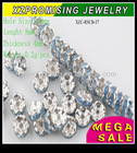 Light blue rhinestone crystal rondelle spacer beads