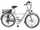 EN15194 Lifep04 lithium electric bicycle with shimano gear Dutch Woman