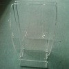 clear plexiglass magazine and book holder for office table