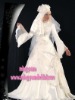 2011Salable Floor Length A-line Long Sleeve High Neckline Muslim Wedding Dress