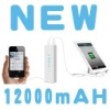 variable power supply 12000mAh for Iphone/Ipad/Ipod External battery