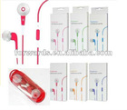 Wire control earphone with remote and mic for iphone 4g/4s/ipad/ipod touch