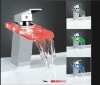 LED waterfall basin faucet