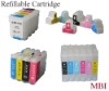 refillable cartridge for inkjet printers