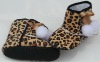 Yiwu Lovely Leopard Baby Winter Boots soft Newborn Baby Boots