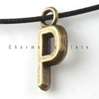 Charms Alloy Vintage fashion Letter p pendant jewelry 140880