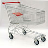 Asia style zinc plated shopping trolley