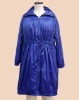 Women's nylon polyester blue coat