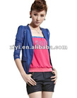 2012 woman fashion three pieces lady coat pant suit