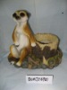 Polyresin Mongoose with planter (garden decoration,handicrafts,animal statues)