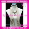 Factory sells directly jewelry scarf with metal pendant