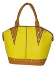 G981(Yellow) Popular color Tote Bag w/ side diamonds