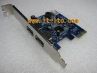 USB 3.0 PCI-E Card with 5Gbps, 480Mbps, and 12Mbps Transfer Rate