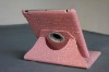 For ipad 2 leather cover with rotating stand, auto-wake up function