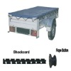 Heavy duty trailer cover to fit over a 48" x 36" trailer