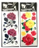 cartoon red roses temporary tattoo sticker