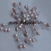 Pearl bridal hair jewelry