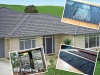 Stone chip coated steel roof tile