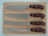 High Quality Kitchen Knives with Color wooden Handle