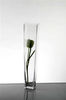 clear glass square vase