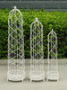 2013 new product 3pcs iron metal garden plant obelisk