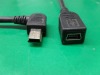 Mini 5pin Male Left angled TO Female Cable,MINI 5PIN FEMALE TO MICRO 5PIN CABLE