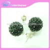 Black Jet Crystal Stud Earring