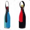 Neoprene red wine bottle cooler/holder bag