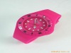 2012 Newest fashion silicone rubber wristband watch