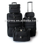 Polyester trolley luggage travel bag and cosmetic bag set