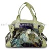 Leather material women's handbags with handle