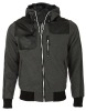 Hot! fabric pu leather bomber jacket for men