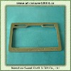 Plastic Chrome License Plate Frame (Shiny Silver Color, US size)