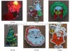 2012 NEW LED flashing Christmas necklace and badge