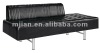 MINGJIAN black long sofa,waiting chair K107