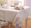 Applique cutwork tablecloth